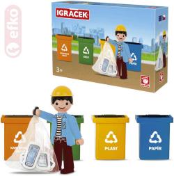 Efko IGRÁČEK Třídíme odpad set figurka s doplňky (stavebnice) Efko IGRÁČEK Třídíme odpad set figurka s doplňky (stavebnice)