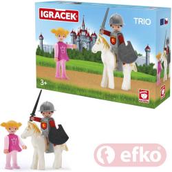Efko IGRÁČEK TRIO Princezna, rytíř a bílý kůň set v krabičce (stavebnice) Efko IGRÁČEK TRIO Princezna, rytíř a bílý kůň set v krabičce (stavebnice)