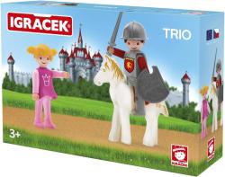 Efko IGRÁČEK TRIO Princezna, rytíř a bílý kůň set v krabičce (stavebnice)