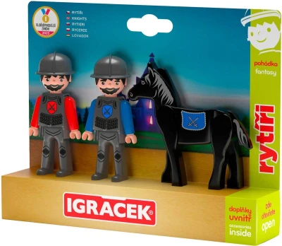 Efko IGRÁČEK TRIO Rytíři set 2 figurky kloubové s koněm