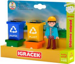 Efko IGRÁČEK TRIO Třídíme odpad set figurka kloubová + 4 popelnice Efko IGRÁČEK TRIO Třídíme odpad set figurka kloubová + 4 popelnice