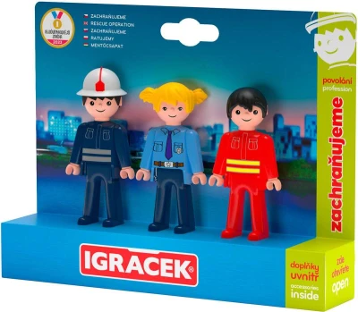 Efko IGRÁČEK TRIO Zachraňujeme set 3 figurky kloubové s doplňky