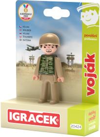 Efko IGRÁČEK Voják povolání set figurka kloubová s doplňky
