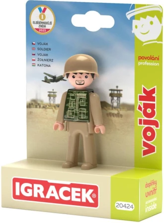 Efko IGRÁČEK Voják povolání set figurka kloubová s doplňky