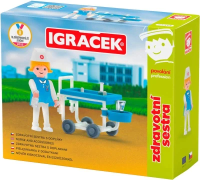 Efko IGRÁČEK Zdravotní sestra povolání set figurka kloubová s doplňky Efko IGRÁČEK Zdravotní sestra povolání set figurka kloubová s doplňky