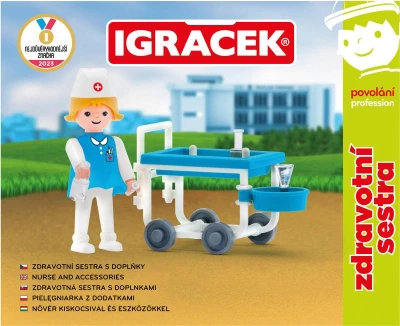 Efko IGRÁČEK Zdravotná sestra povolanie set figúrka kĺbová s doplnkami