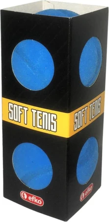 Efko Míčky na soft tenis pěnové modré 7cm molitanové tenisáky set 2ks
