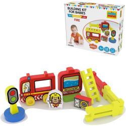 Efko MILLAMINIS Požární stanice malá baby soft stavebnice pěnová 12 dílků Efko MILLAMINIS Požární stanice malá baby soft stavebnice pěnová 12 dílků