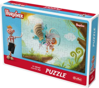 Efko Puzzle Hurvínek III 21x15cm 60 dílků skládačka v krabici Efko Puzzle Hurvínek III 21x15cm 60 dílků skládačka v krabici
