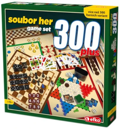 Efko Velký soubor her 300 plus (společenská hra) Efko Velký soubor her 300 plus (společenská hra)