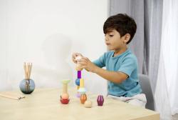 Eichhorn DŘEVO Montessori stohovací bloky stavebnice 16 dílků