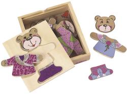 Eichhorn DŘEVO Skládačka šatní skříň medvídek puzzle vkládací v boxu