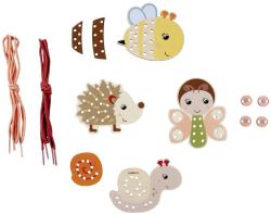 Eichhorn DŘEVO Zvířátka vyšívací 4ks s doplňky DŘEVENÉ HRAČKY