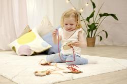 Eichhorn DŘEVO Zvířátka vyšívací 4ks s doplňky DŘEVENÉ HRAČKY