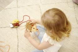 Eichhorn DŘEVO Zvířátka vyšívací 4ks s doplňky DŘEVENÉ HRAČKY