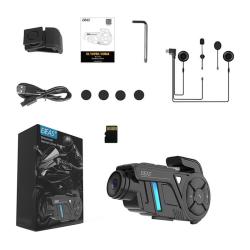 Ejeas Motocyklový interkom s rekordérem K1Pro+