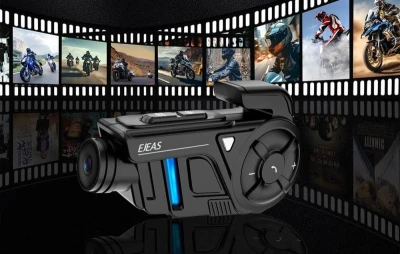 Ejeas Motocyklový interkom s rekordérem K1Pro+