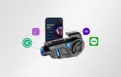 Ejeas Motocyklový interkom s rekordérem K1Pro+