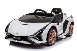 ELJET Detské elektrické auto Lamborghini Sian biela/white
