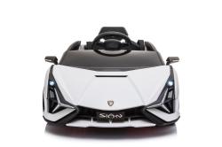 ELJET Dětské elektrické auto Lamborghini Sian bílá/white