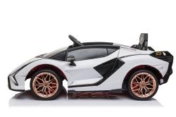 ELJET Dětské elektrické auto Lamborghini Sian bílá/white