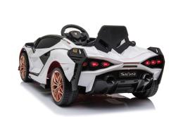 ELJET Dětské elektrické auto Lamborghini Sian bílá/white