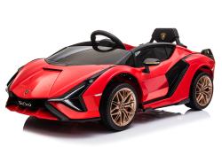 ELJET Dětské elektrické auto Lamborghini Sian červená/red