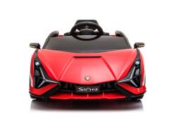 ELJET Dětské elektrické auto Lamborghini Sian červená/red