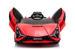 ELJET Dětské elektrické auto Lamborghini Sian červená/red