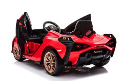 ELJET Dětské elektrické auto Lamborghini Sian červená/red