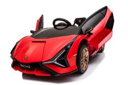 ELJET Dětské elektrické auto Lamborghini Sian červená/red