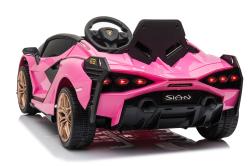 ELJET Dětské elektrické auto Lamborghini Sian růžový/pink