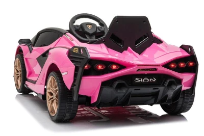 ELJET Dětské elektrické auto Lamborghini Sian růžový/pink