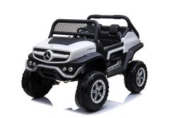 ELJET Dětské elektrické auto Mercedes Benz Unimog Truck - bílá