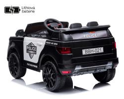 ELJET Dětské elektrické auto policie SUV černá Li-Ion