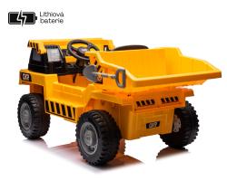 ELJET Dětské elektrické auto sklápěč žlutá Li-Ion