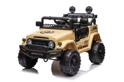 ELJET Toyota FJ Cruiser hnědožlutá/khaki dětské elektrické auto