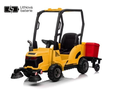 ELJET Detské elektrické auto zametač žltá Li-Ion