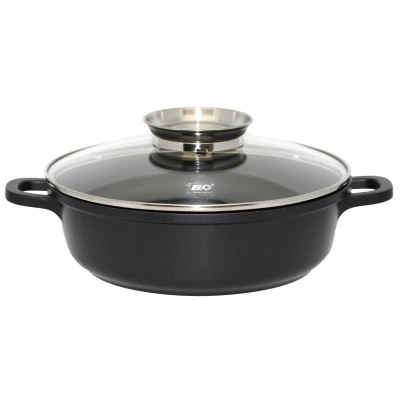 ELO 19624 Alucast Pekáč se skleněnou poklicí a aroma úchytem Ø 24 cm