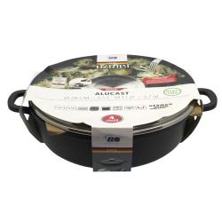 ELO 19628 Alucast Pekáč se skleněnou poklicí a aroma úchytem Ø 28 cm