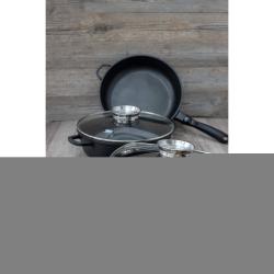 ELO 19632 Alucast Pekáč se skleněnou poklicí a aroma úchytem Ø 32 cm