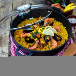 ELO 19632 Alucast Pekáč se skleněnou poklicí a aroma úchytem Ø 32 cm