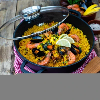 ELO 19632 Alucast Pekáč se skleněnou poklicí a aroma úchytem Ø 32 cm