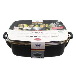 ELO 19658 Alucast Pekáč se skleněnou poklicí a aroma úchytem 28x28 cm