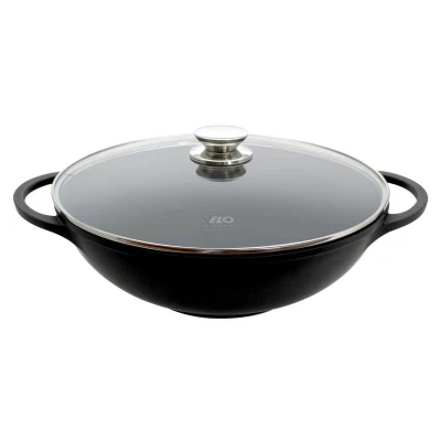ELO Alucast pánev WOK se skleněnou poklicí Ø 32 cm