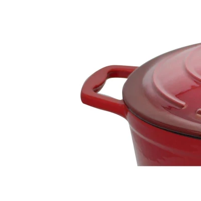 ELO Hrnec s poklicí červený litinový Ø 26 cm