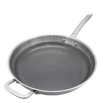 ELO Relief Solution stříbrná Ø 32 cm pánev s pomocnou rukojetí