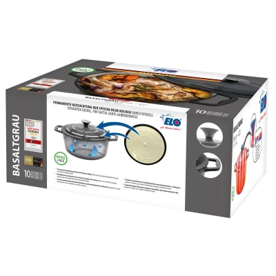 ELO Hrnec s poklicí litinový šedý průměr 26 cm