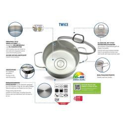 ELO 41410 Twice Sada hrnců 4 ks, nerezové