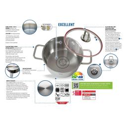 ELO 72906 Excellent Sada hrnců 5 ks, nerezové